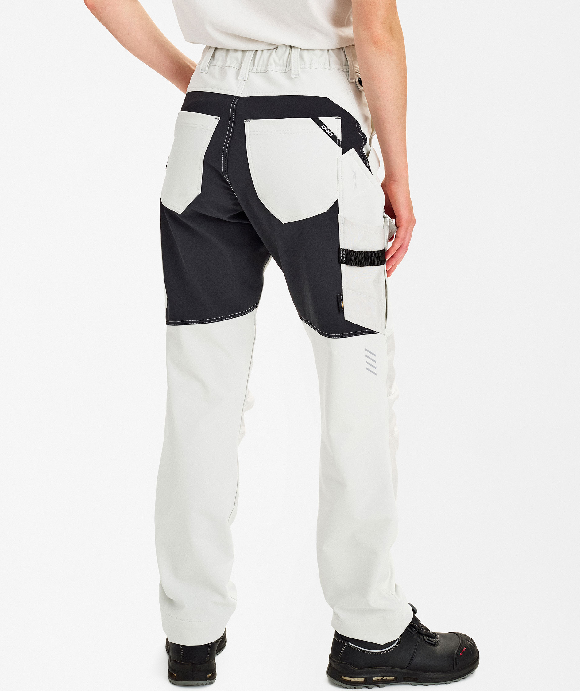 Engel Entire Damen Arbeitshose full stretch, Bone White/Anthracite Grey, large image number 4
