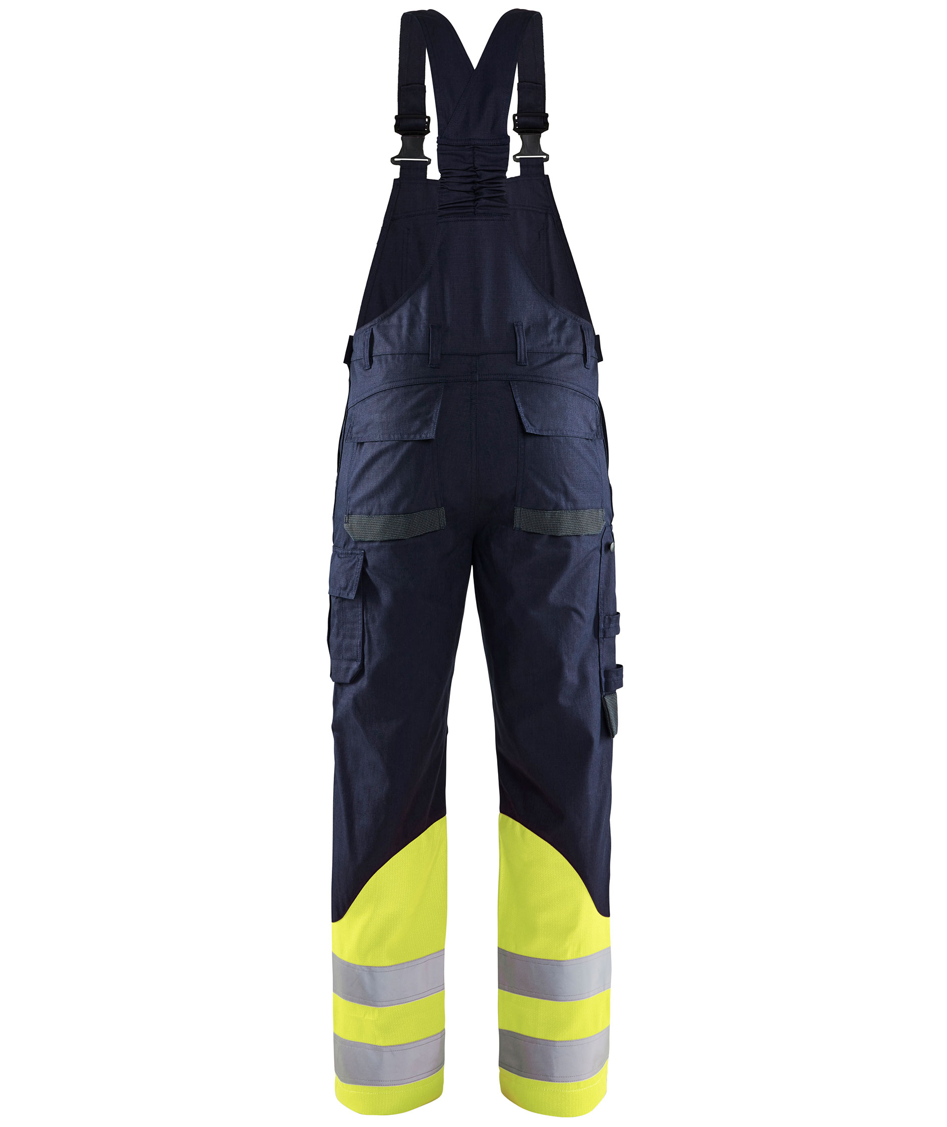 Bl&aring;kl&auml;der Multinorm selebukse, Marine/Hi-Vis gul