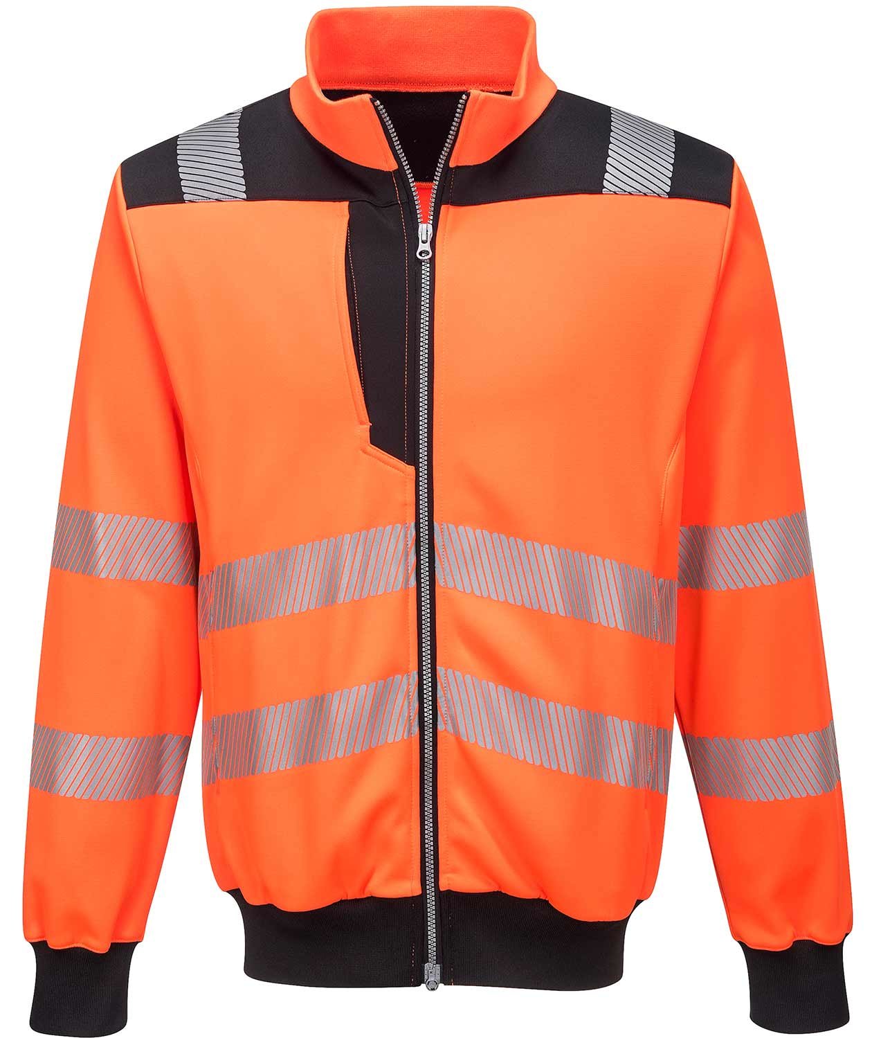 Portwest PW3 cardigan, Varsel Orange/Svart, Varsel Orange/Svart, swatch