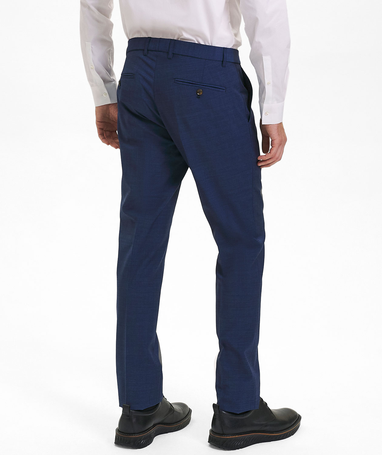 Sunwill Weft Stretch Fitted ull byxa, Mellanbl&aring;, large image number 3