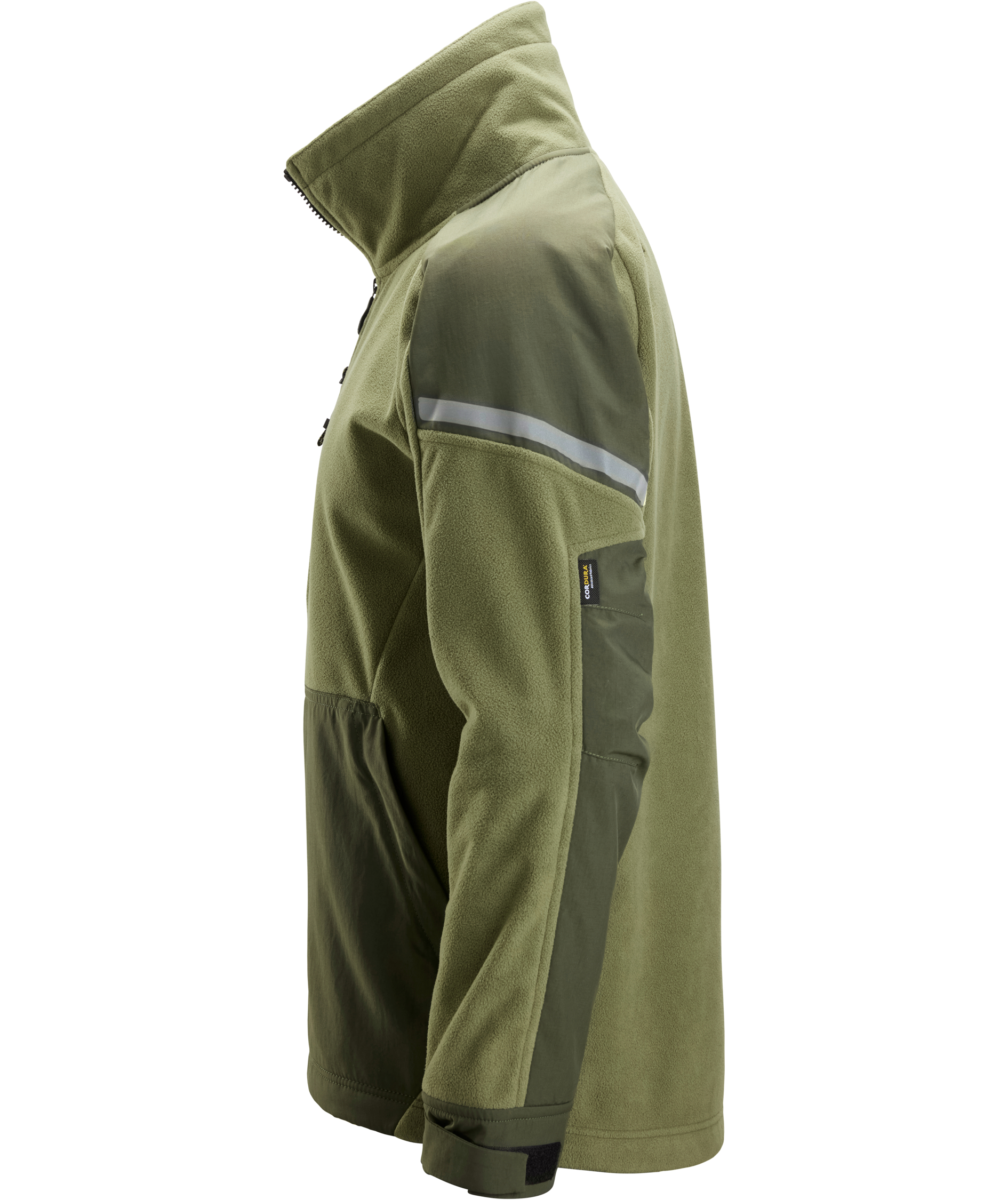 Snickers vindtett fleecejakke 8410, Khaki Green/Dark Khaki Green, large image number 3