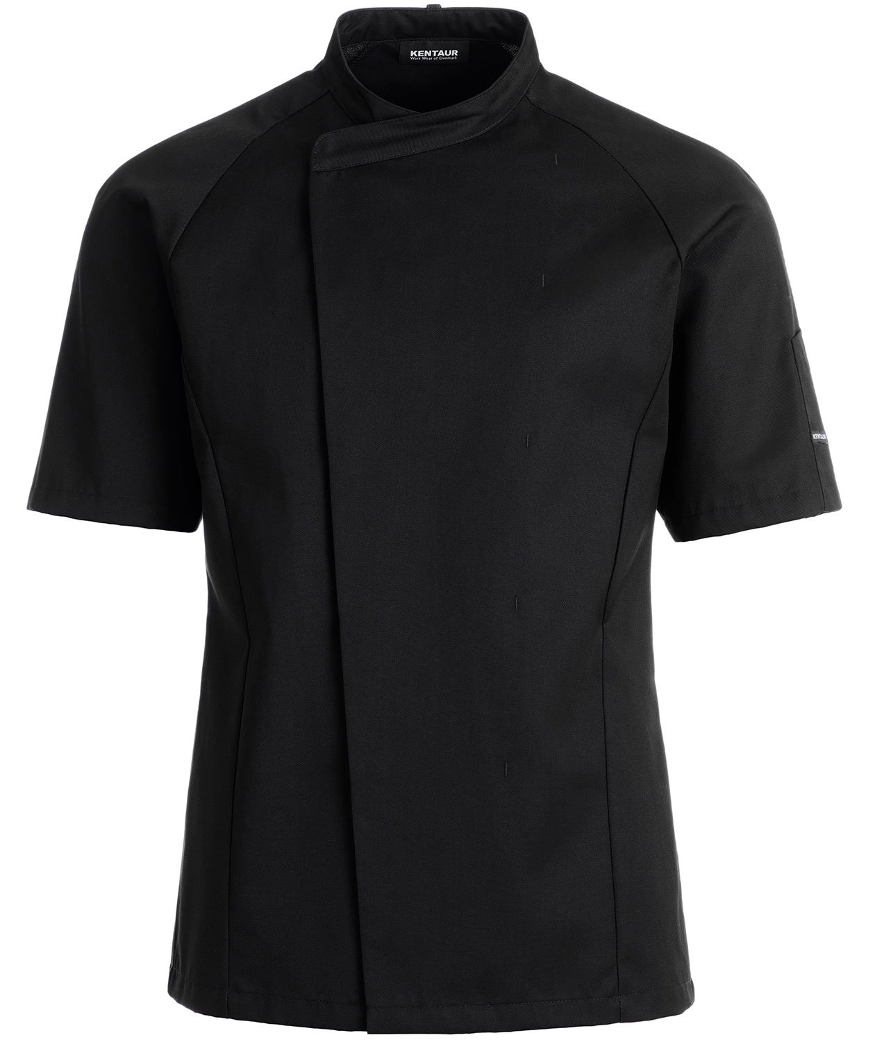 Kentaur kort&auml;rmad kock-/serveringsjacka, Svart, Svart, swatch