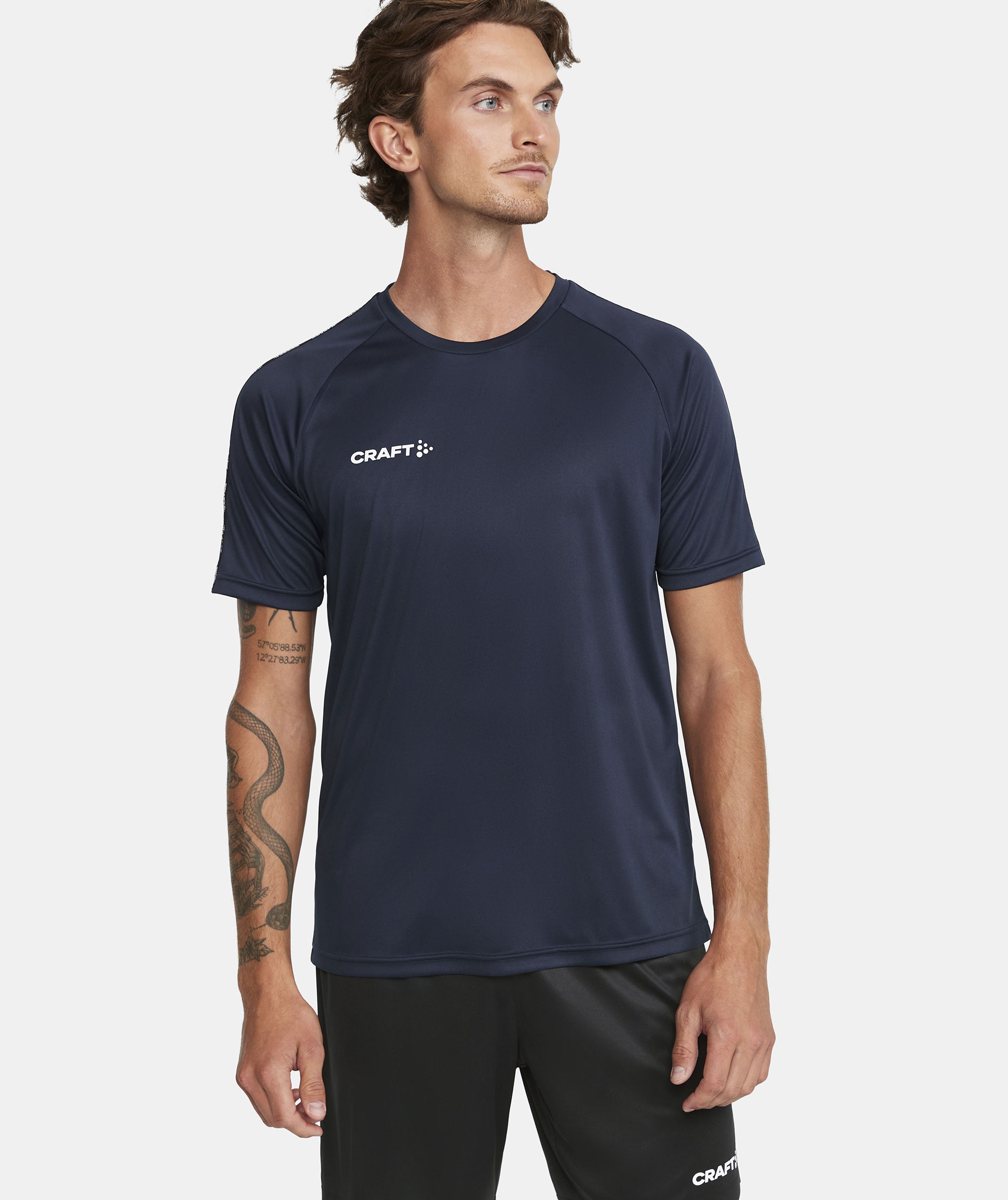 Craft Squad 2.0 Contrast Jersey T-skjorte, Navy, large image number 4