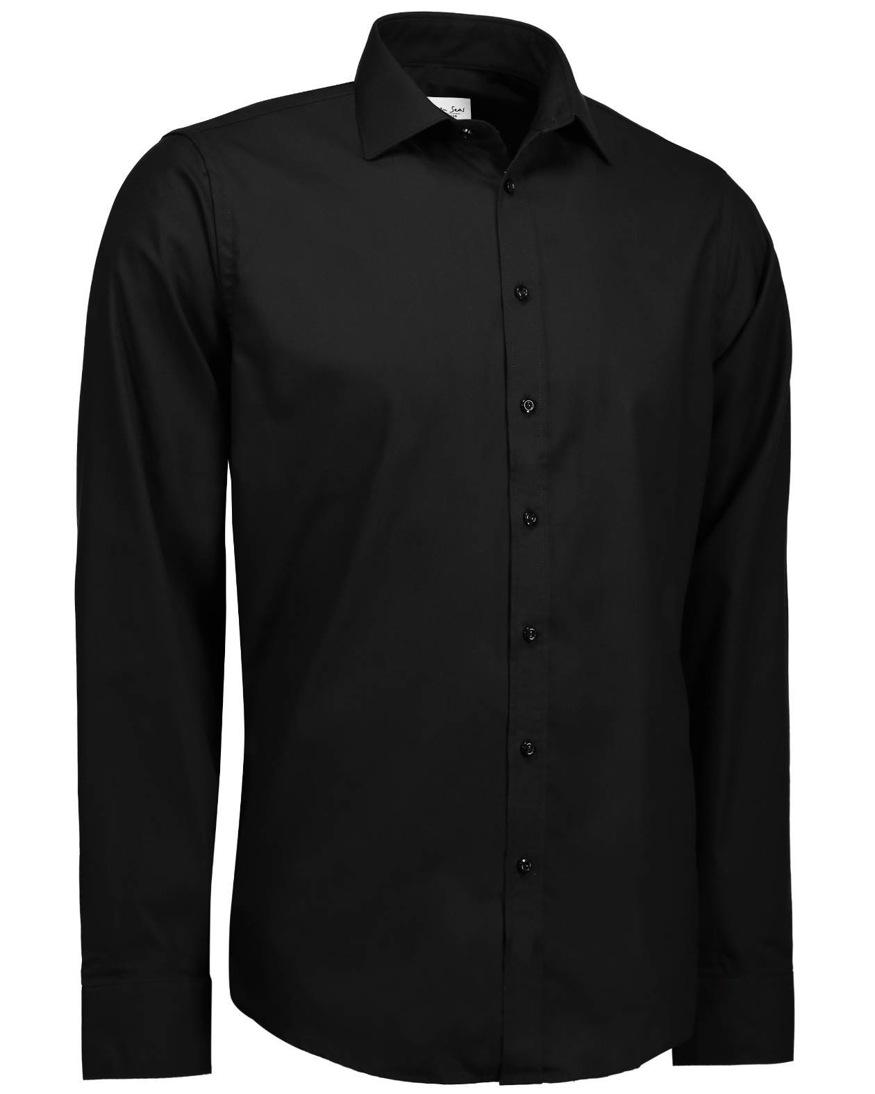 Seven Seas Fine Twill Slim fit shirt, Black, large image number 2