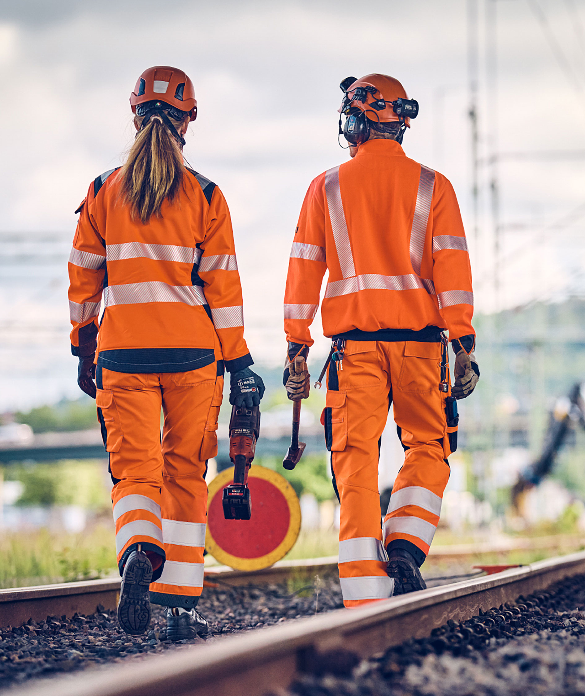 Tranemo FR half zip sweatshirt, Hi-vis Orange, large image number 3