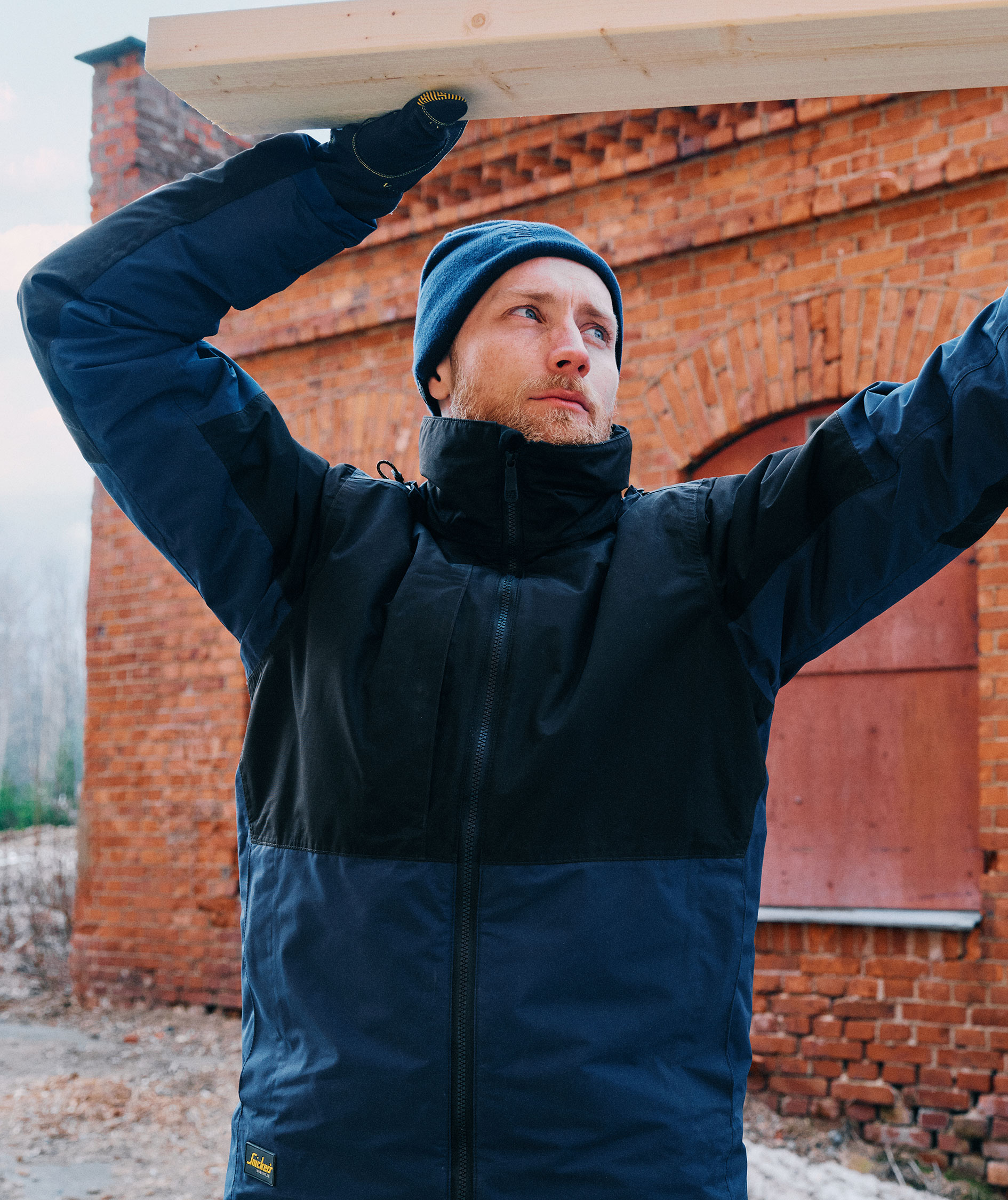 Snickers AllroundWork vinterjakke 1104, Navy/black, large image number 8