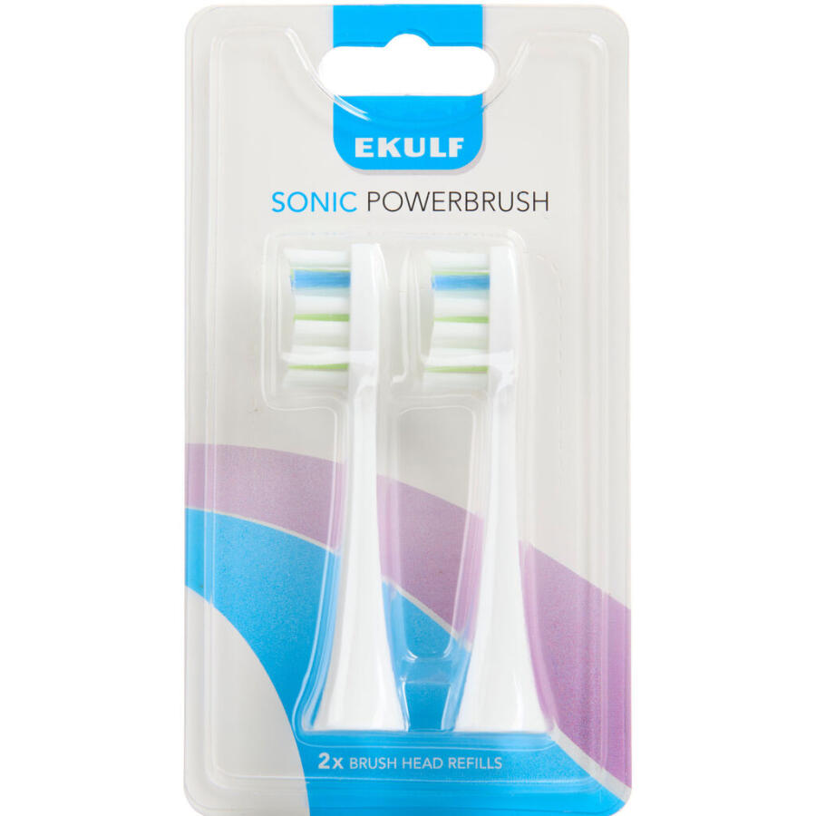 EKULF Sonic PowerBrush White Refill