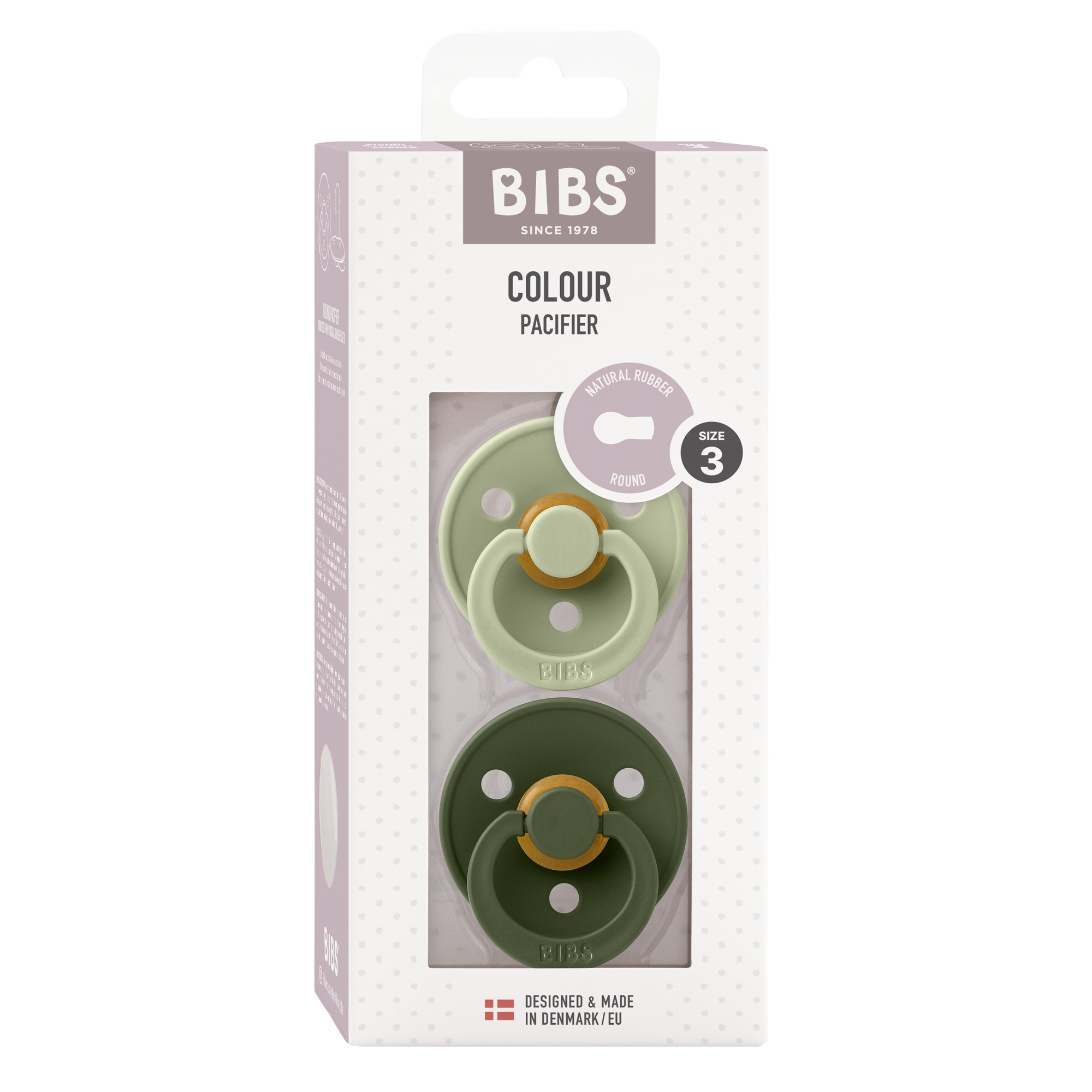 BIBS Colour 2-pak Sage/Hunter Green Size 3