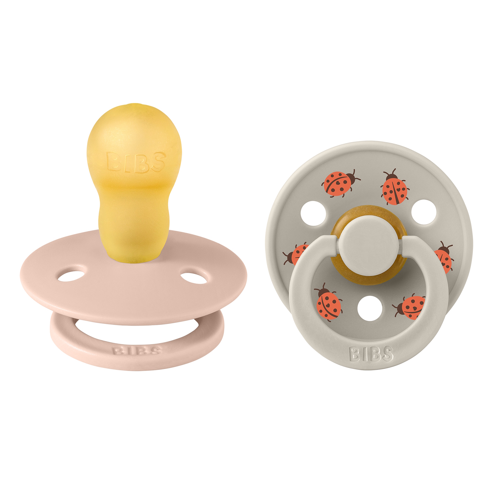 BIBS Pacifier Studio Colour 2-pak Ladybug Blush Mix Size 3