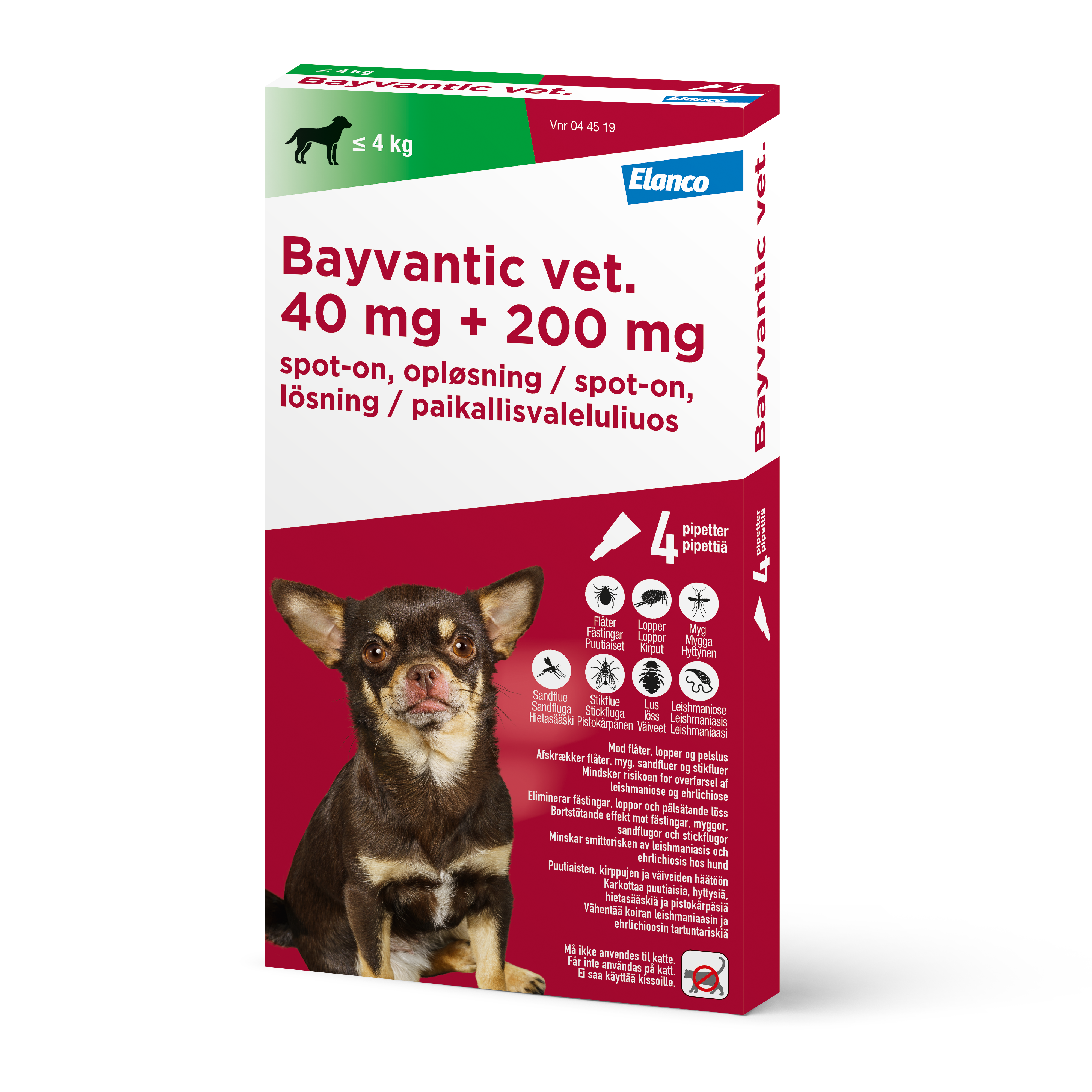 Bayvantic Vet., hunde max 4 kg
