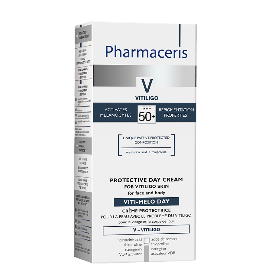 Pharmaceris V Viti-Melo Day beskyttende dagcreme til ansigt og krop SPF50+