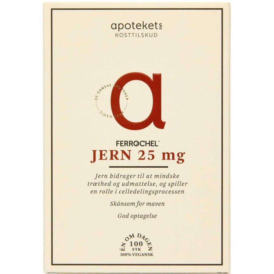 Apotekets Jern 25 mg Tabletter