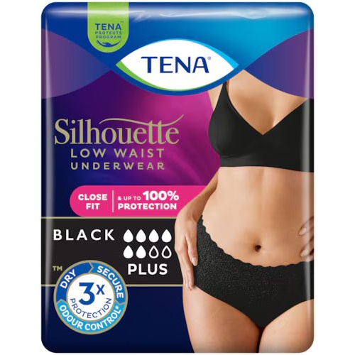 Tena Silhouette Plus Sort Large