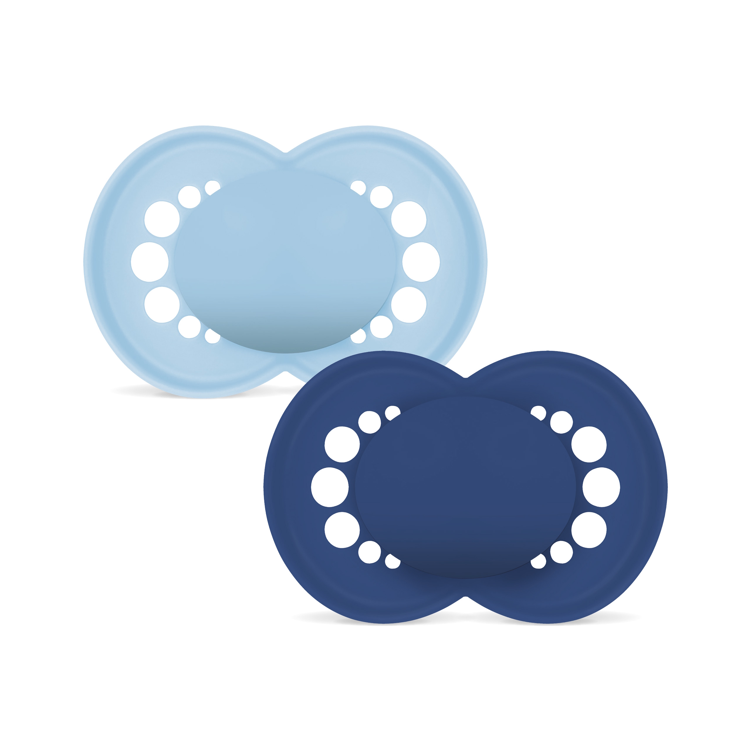 MAM Original Silk 6-16m 2p Box V Blue Unprinted