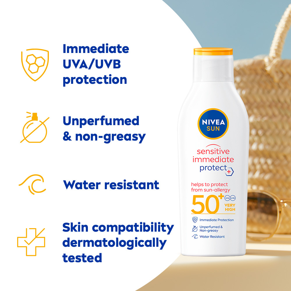 NIVEA Sensitive Immediate Protect Sun-Allergy Lotion SPF 50+