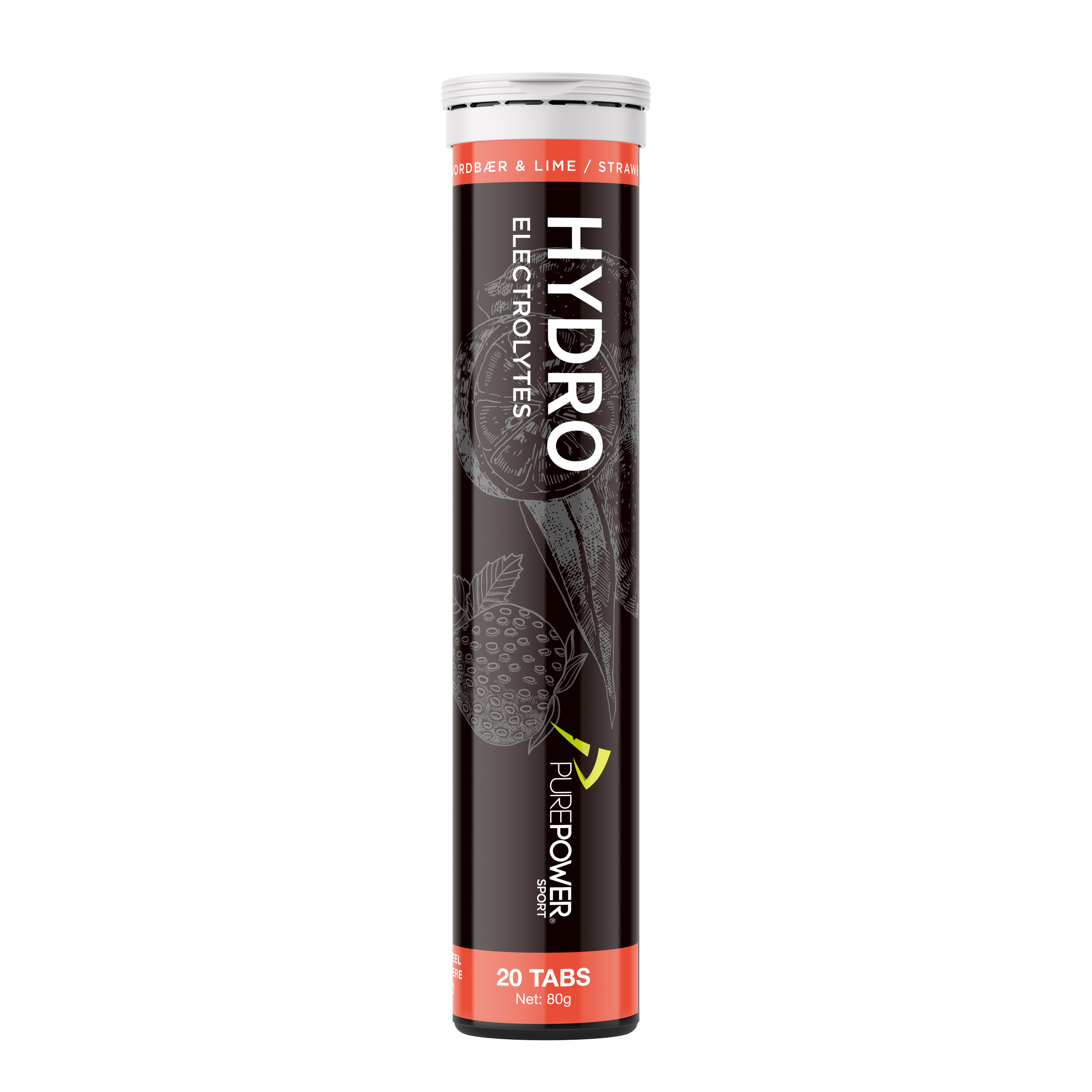 Pure Power Hydro Jordbær/Lime