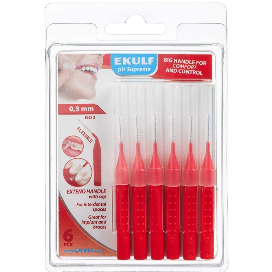 Ekulf PH Supreme Rød 0,45 mm Mellemrumsbørte