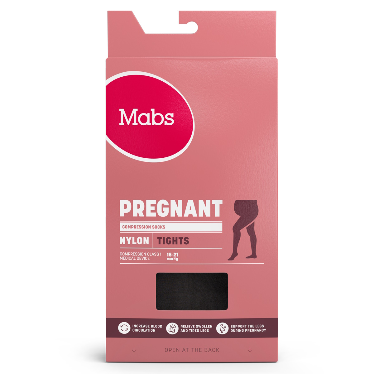 Mabs Nylon Tights Pregnant Sort X-Large