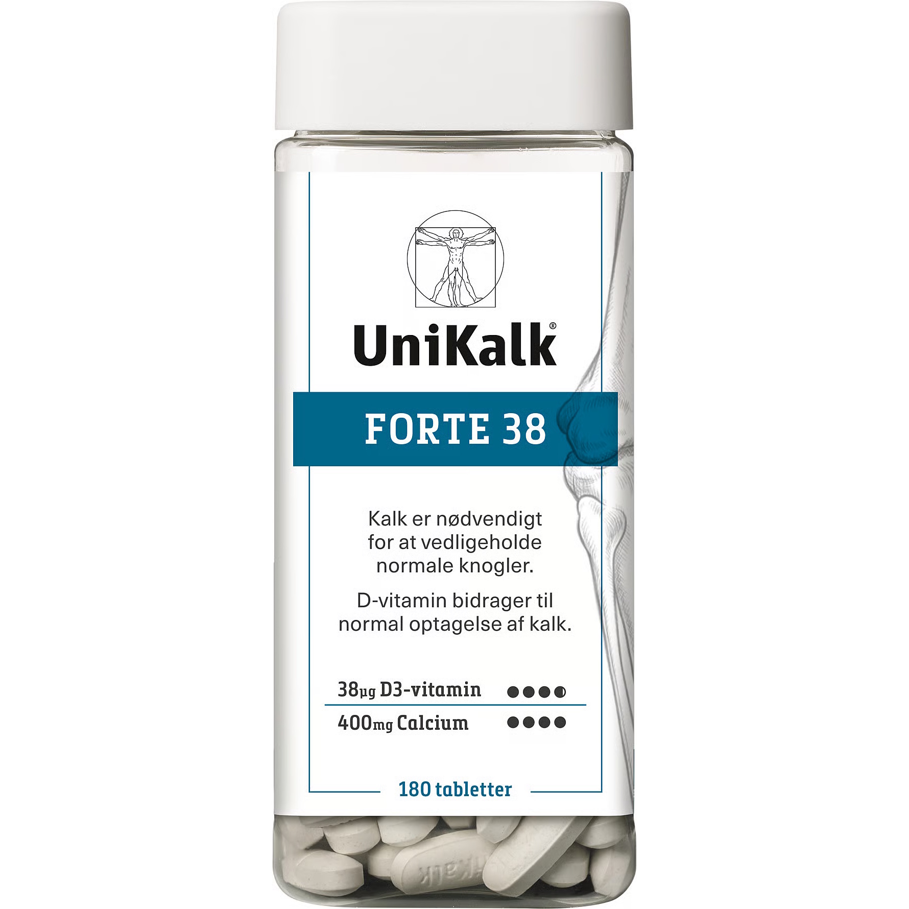 UniKalk Forte 38 mikg D-Vitamin