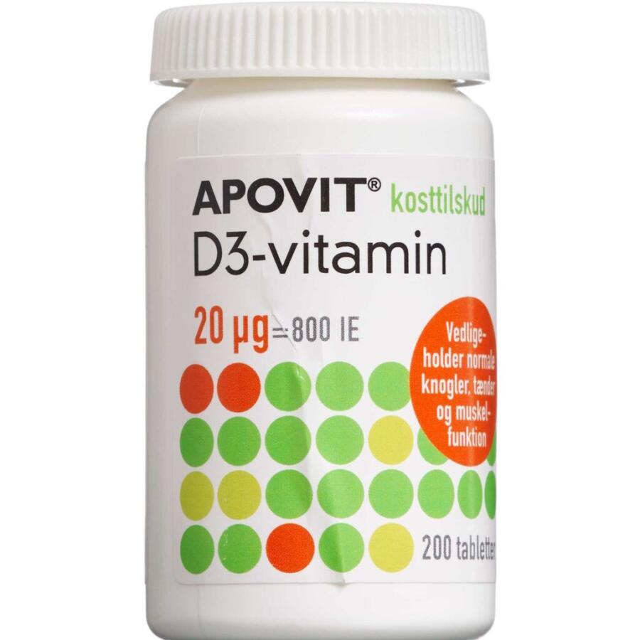 Apovit D3-vitamin 20 mikg