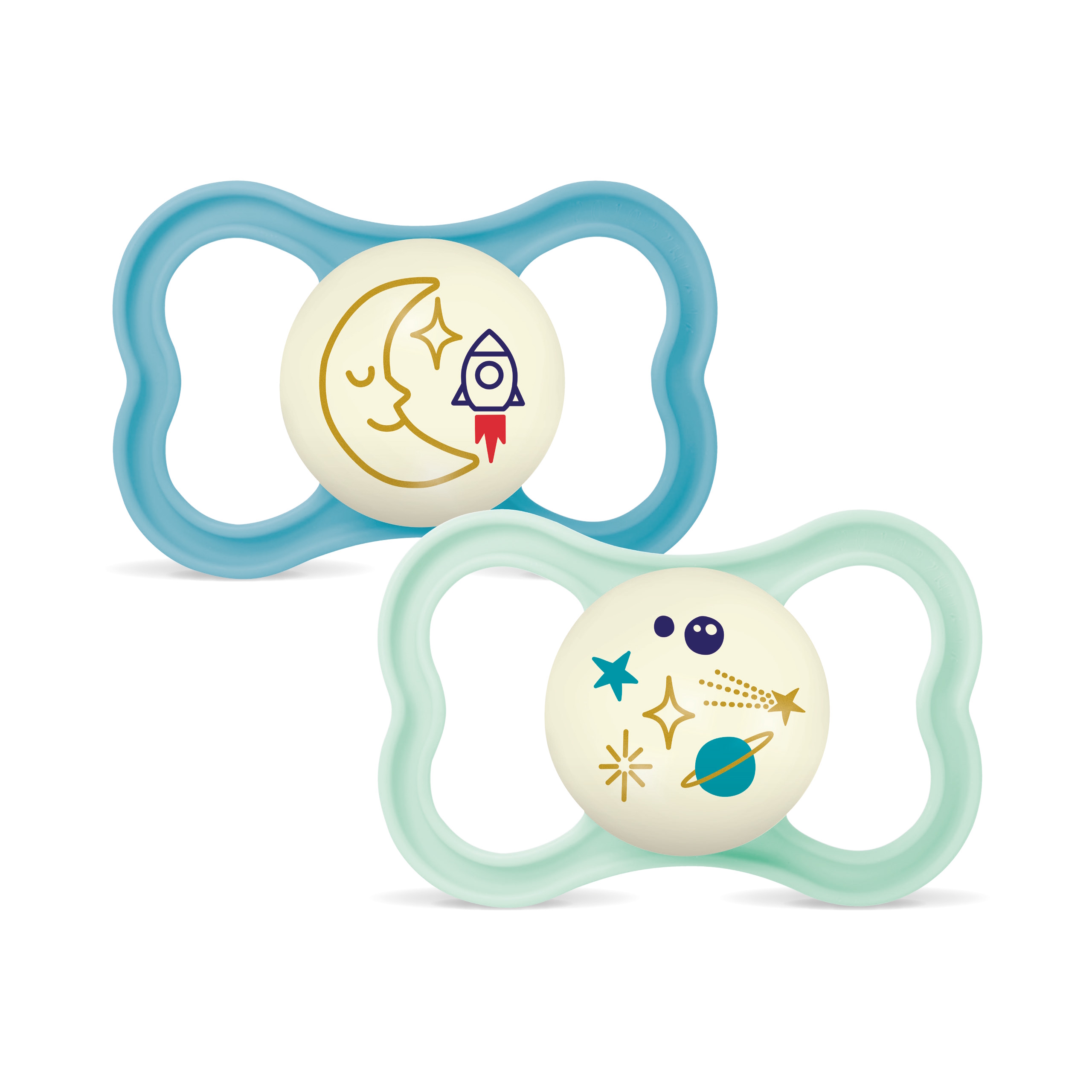 MAM Air Night Silk 6-16m 2p Box V Blue