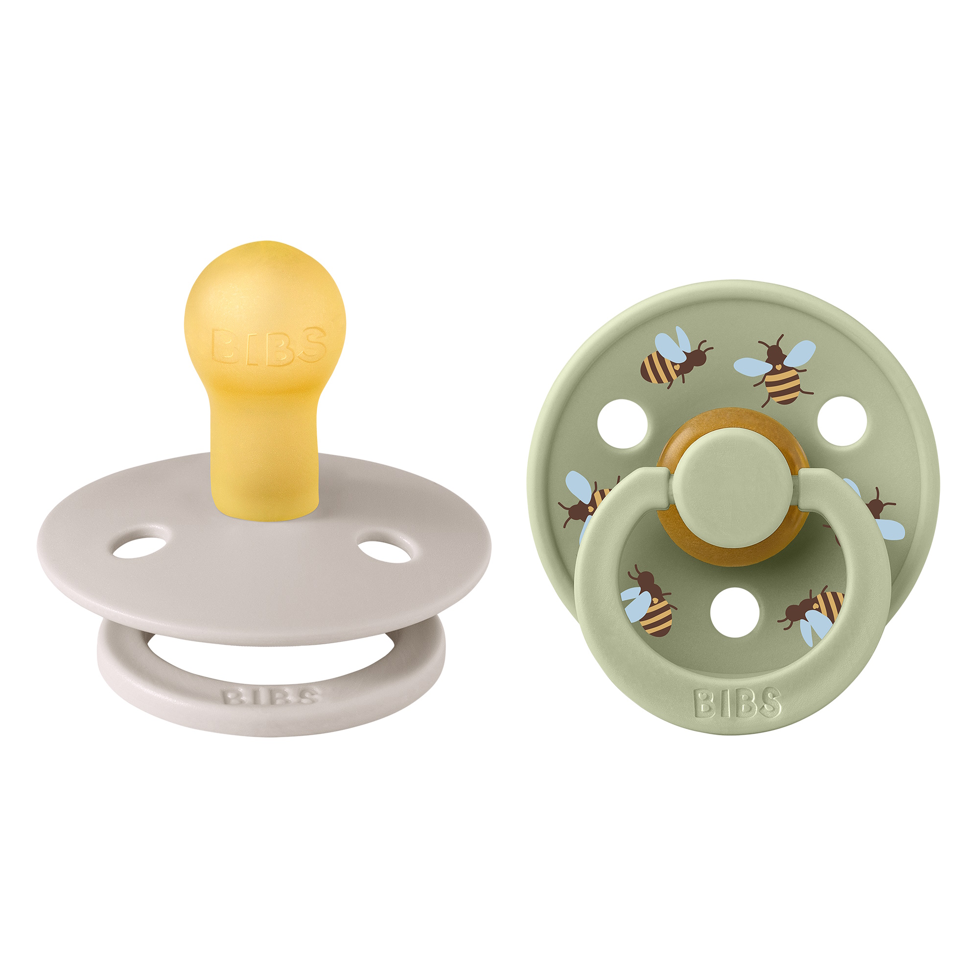 BIBS Pacifier Studio Colour 2-pak Bumblebee Mushroom Mix Size 1