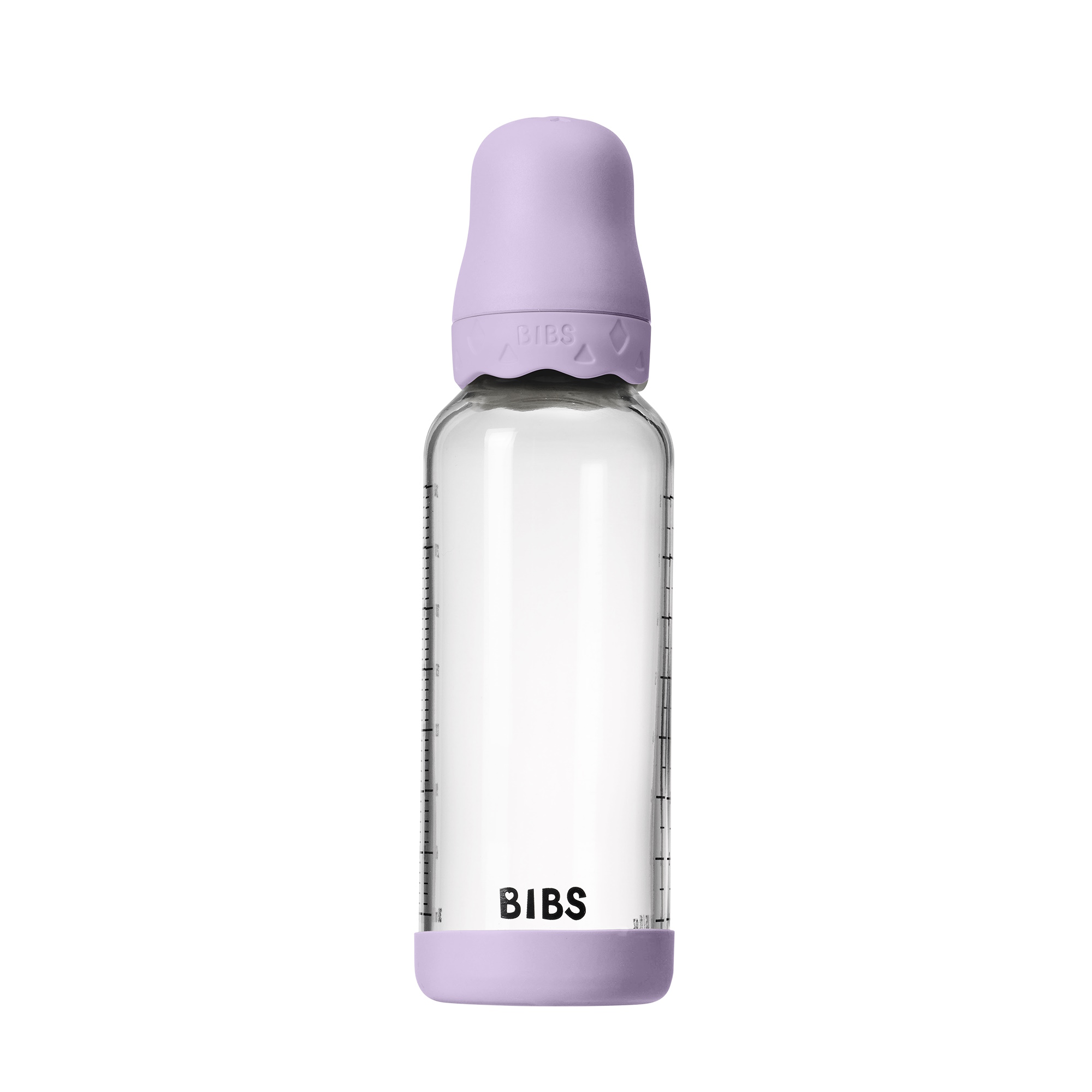 BIBS Baby Glass Boheme Bottle Naturgummi Medium Flow Violet Sky