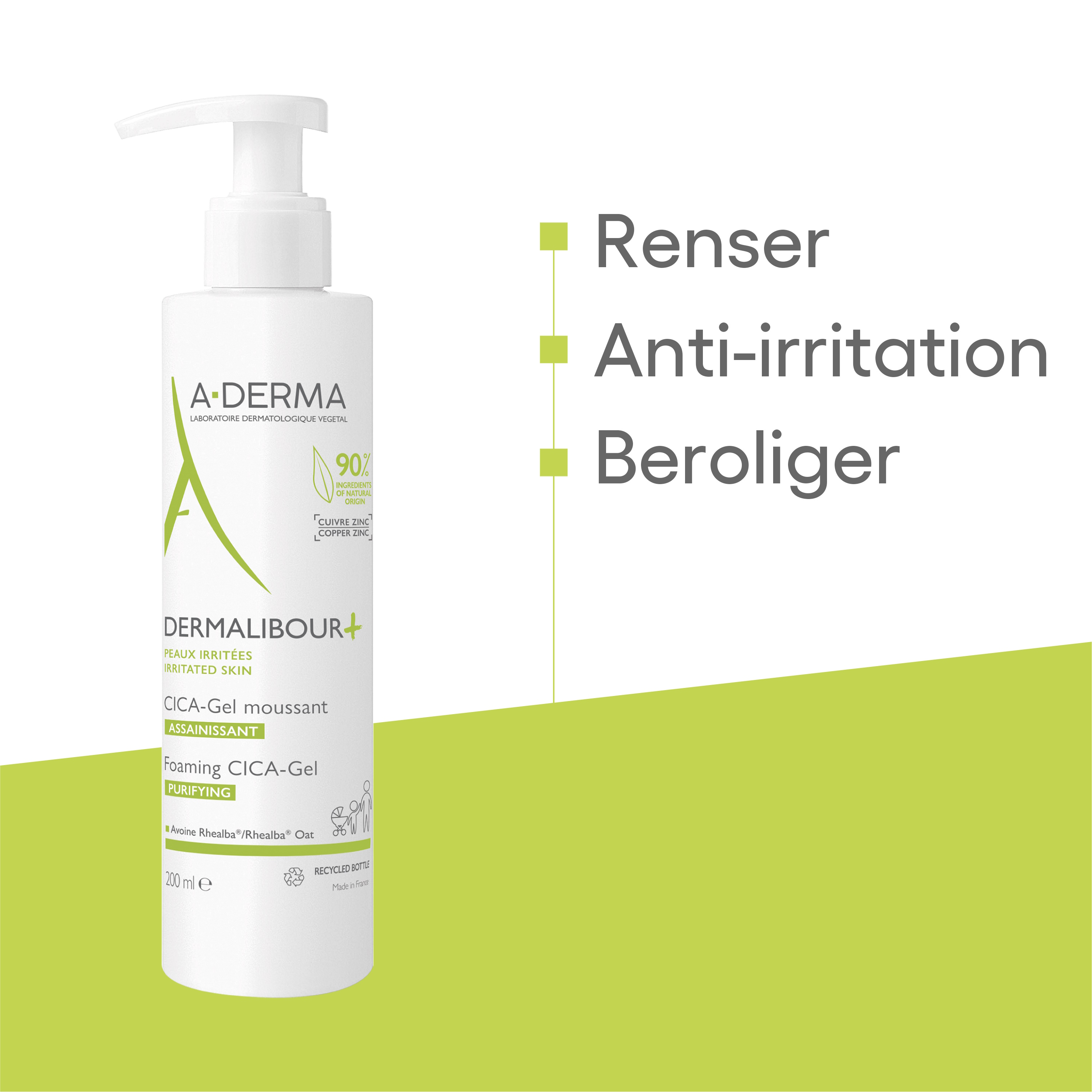 A-DERMA Dermalibour+ Foaming CICA Gel