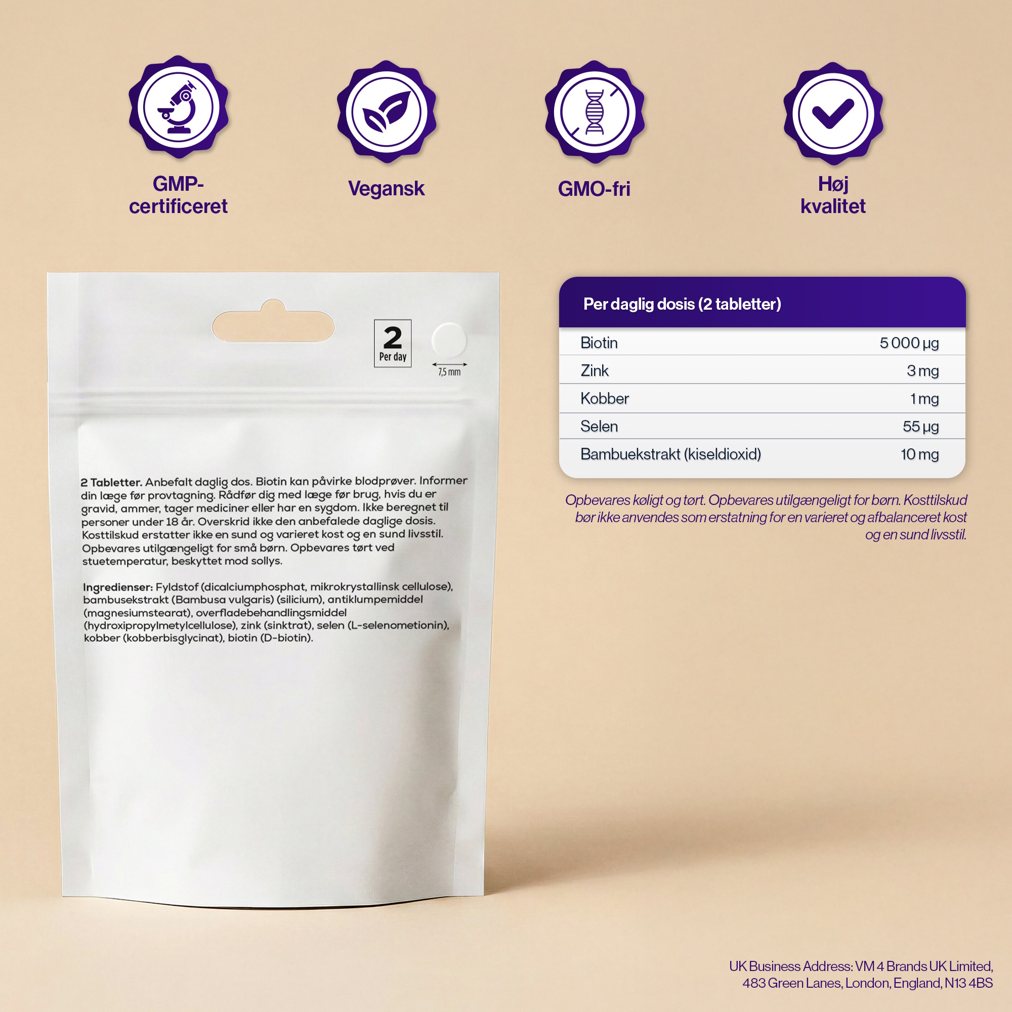 4 HER Biotin Hair bio tin & selen