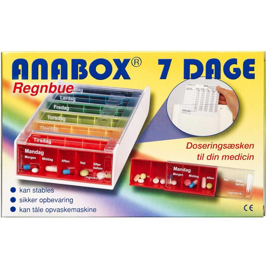 Anabox Doseringsæske ugebox