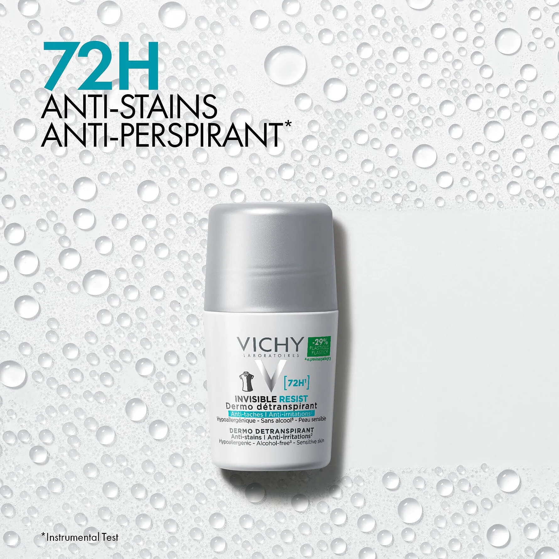 Vichy 72H Invisible Resist Roll-On