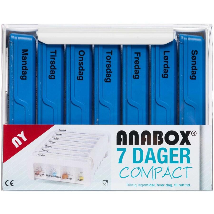 Anabox Compact 7 dage blå
