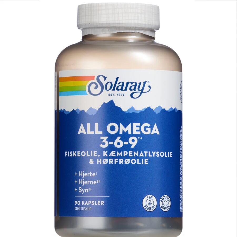 Solaray All Omega 3-6-9 Kapsler