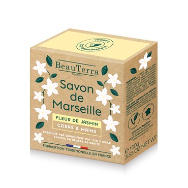Beau Terra Marseille Solid Soap - Jasmine Flower