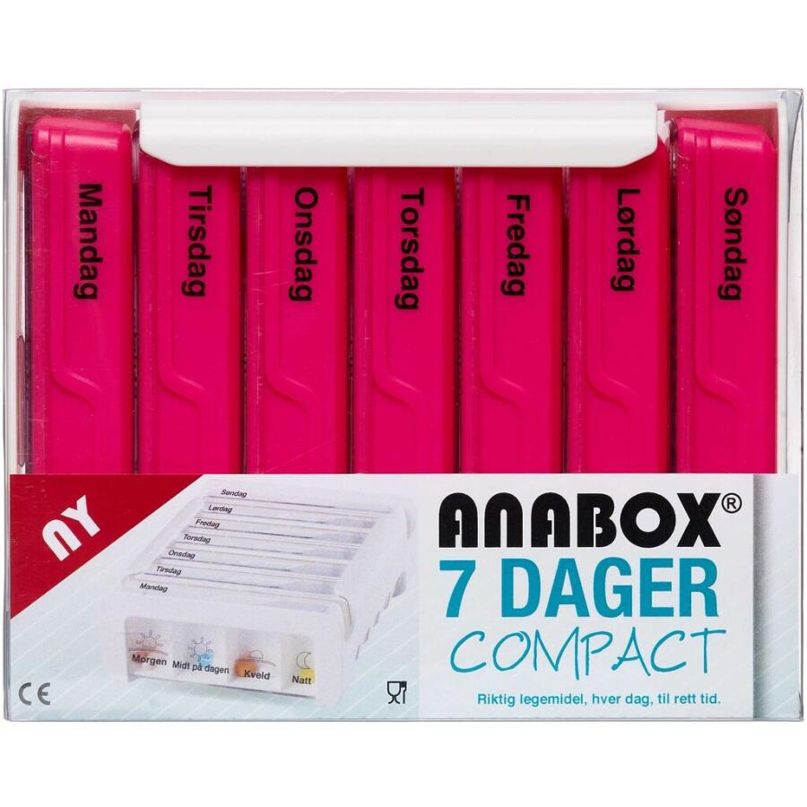 Anabox compact 7 dage pink