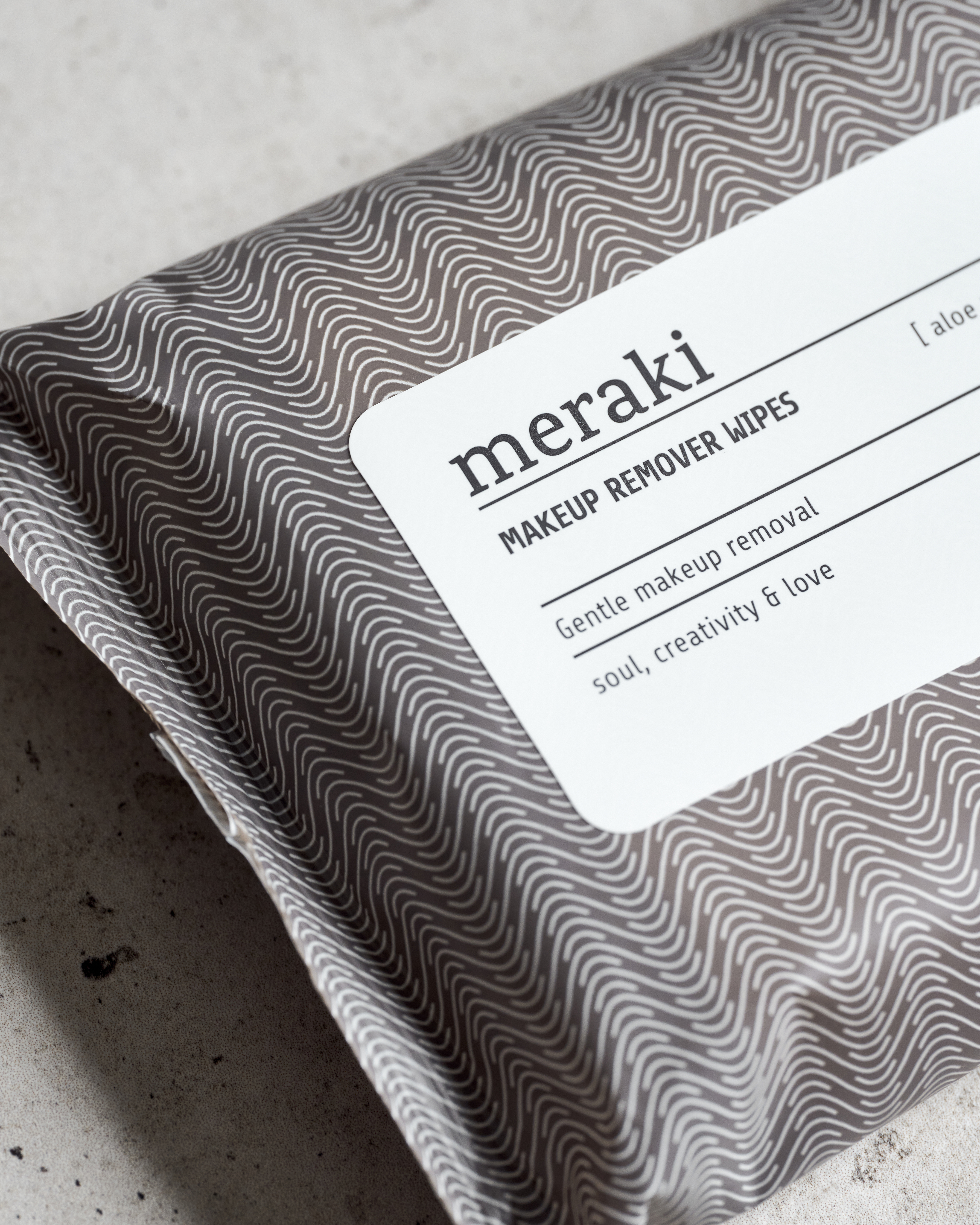 Meraki Makeup Remover Wipes, Aloe vera