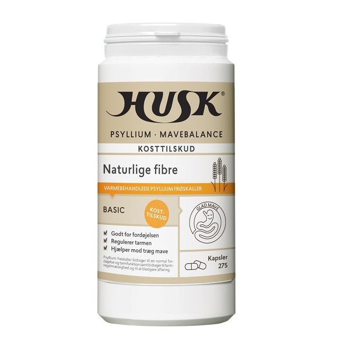 HUSK Psyllium Mavebalance kapsler