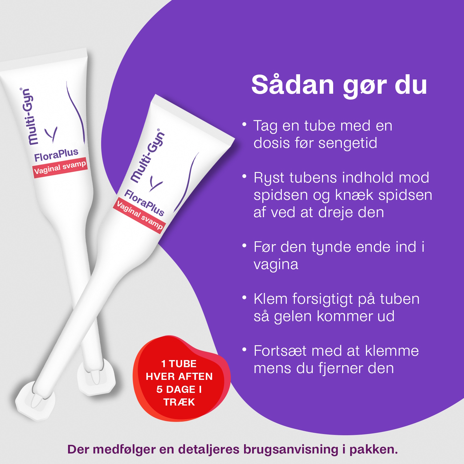 Multi-Gyn FloraPlus Vaginal Svamp Gel Engangsdosis
