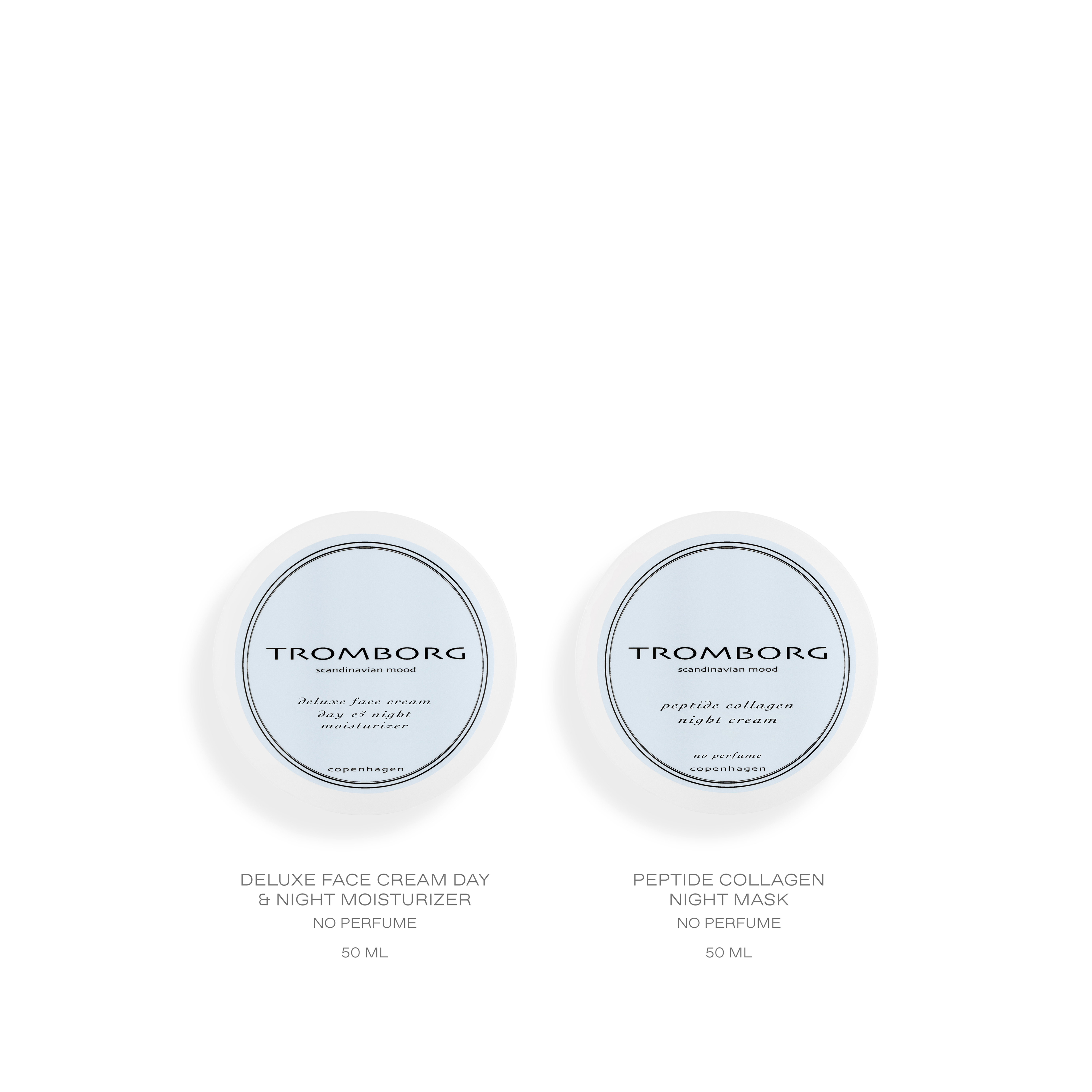 Tromborg No Perfume Deluxe Face Cream & Peptide Cream Gaveæske