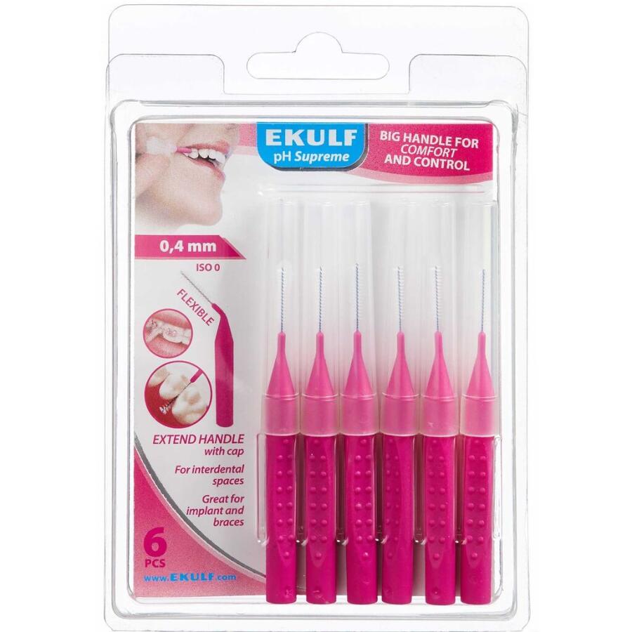 Ekulf PH Supreme Rosa 0,4 mm Mellemrumsbørste