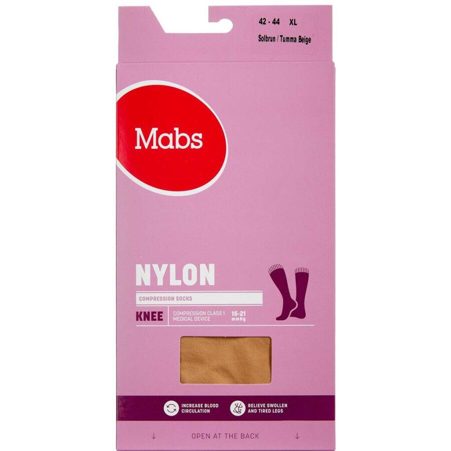 Mabs Nylon Knee Tan X-Large