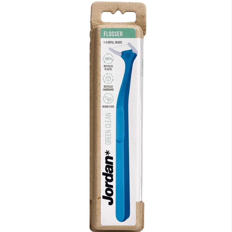Jordan Green Clean Flosser med 1+5 refill assorteret farve