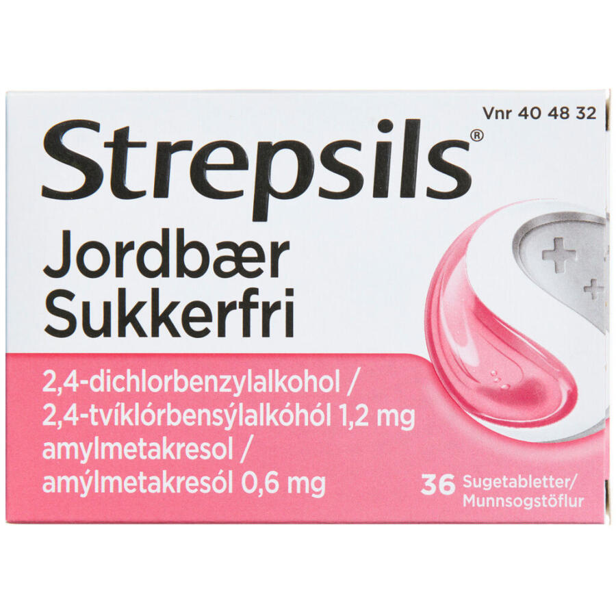 Strepsils Jordbær Sukkerfri