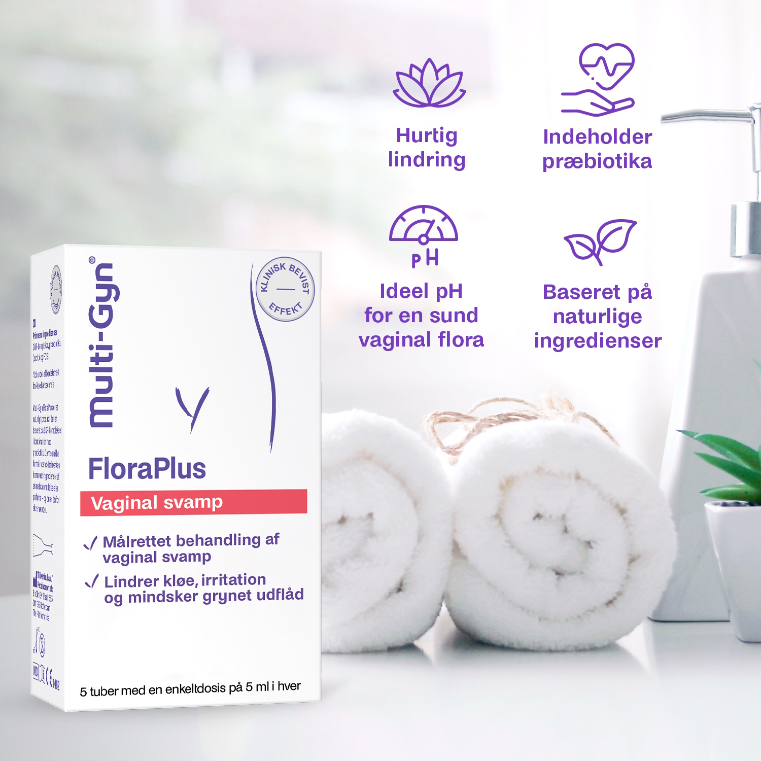Multi-Gyn FloraPlus Vaginal Svamp Gel Engangsdosis
