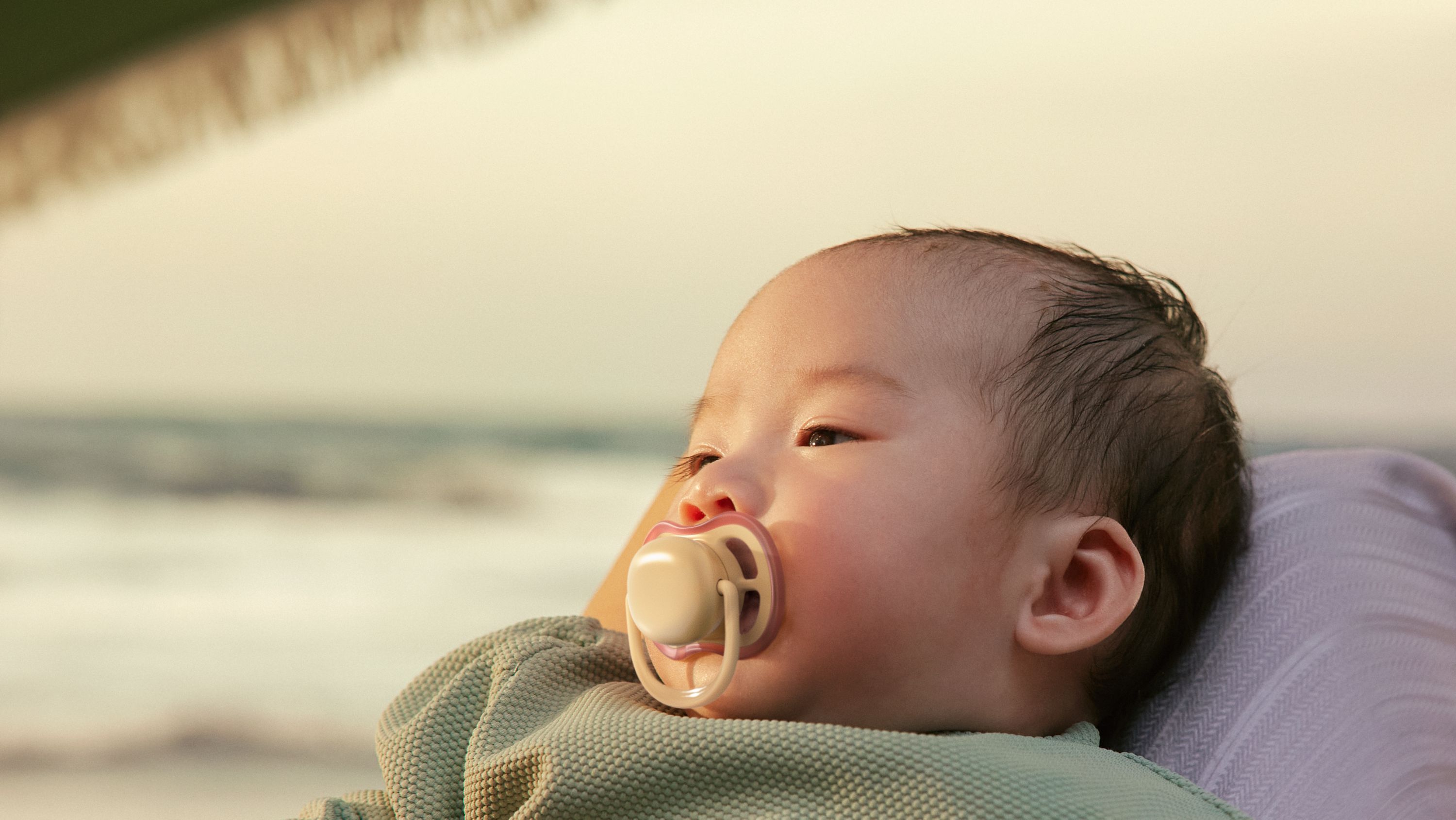Philips Avent Pacifier ultra air dag og nat, 0-6m, beige