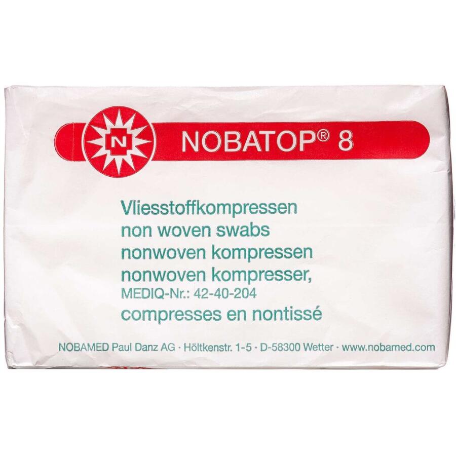 NOBATOP 8 Kompres Usteril 7,5 x 7,5 cm