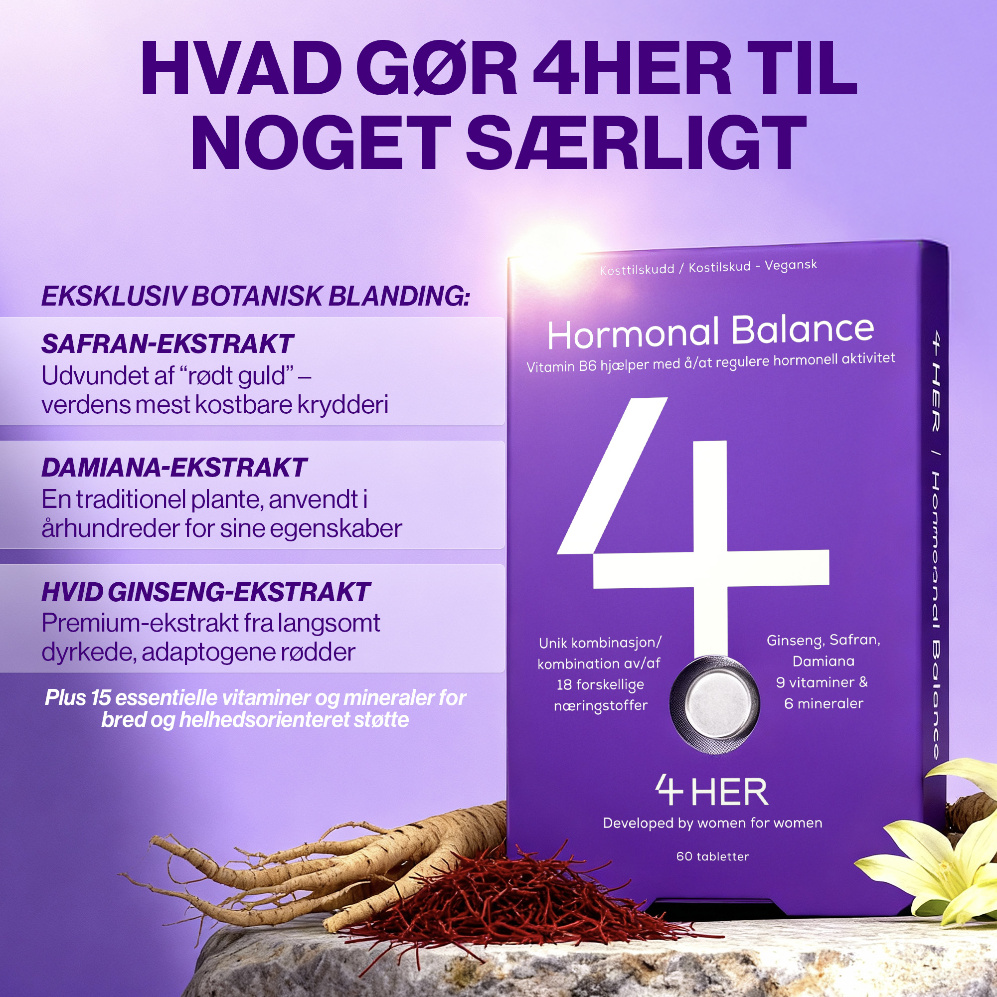 4 HER Hormonal Balance 60 stk