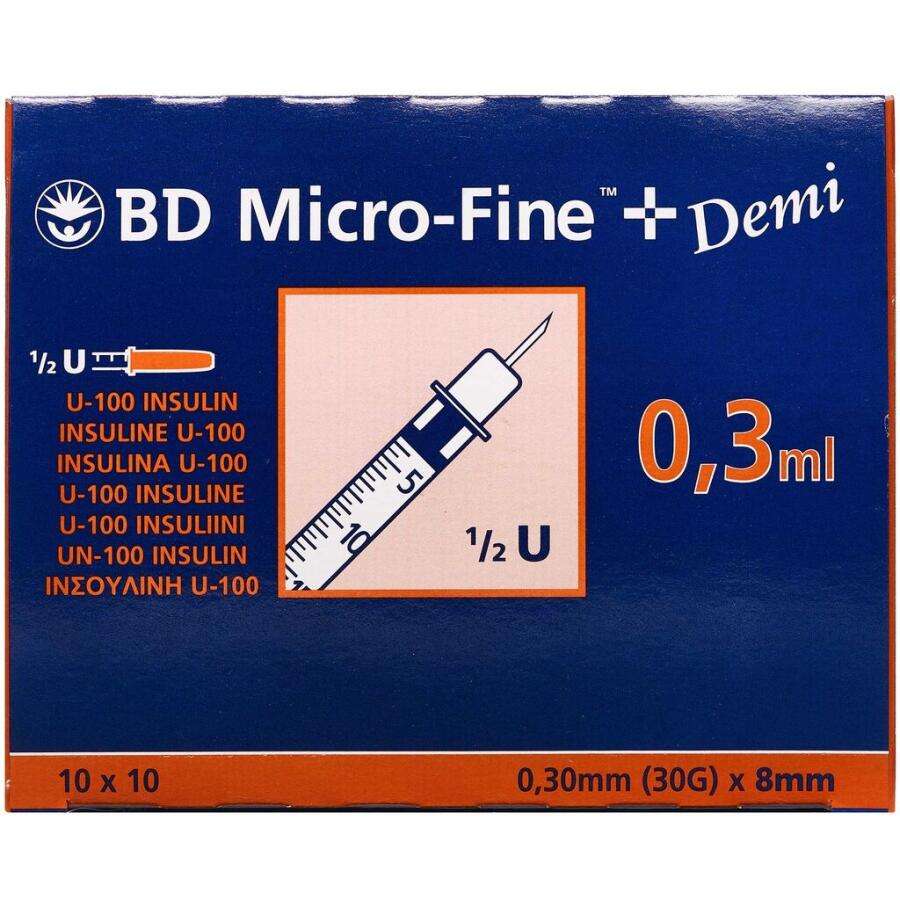 BD Micro-Fine+ 30 enheder 8 mm