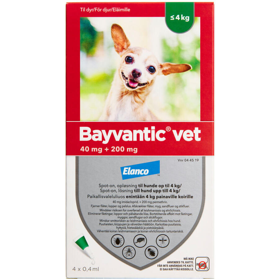 Bayvantic Vet., hunde max 4 kg
