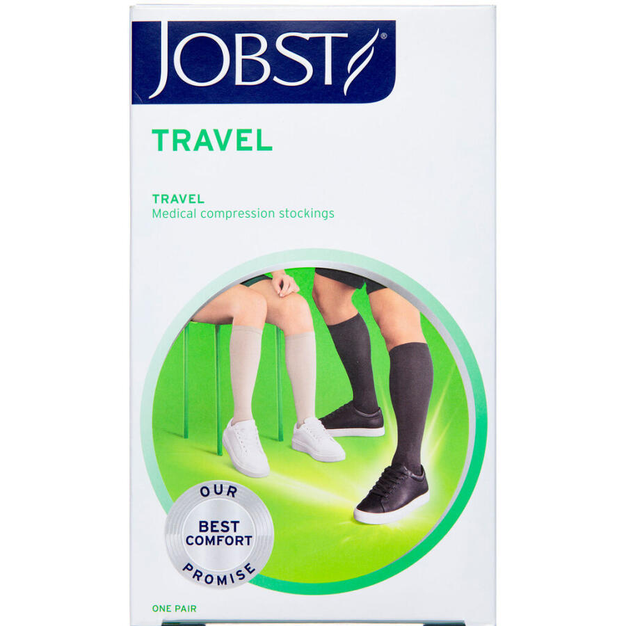 Jobst Travel Kompressionsstrømpe Black str. M